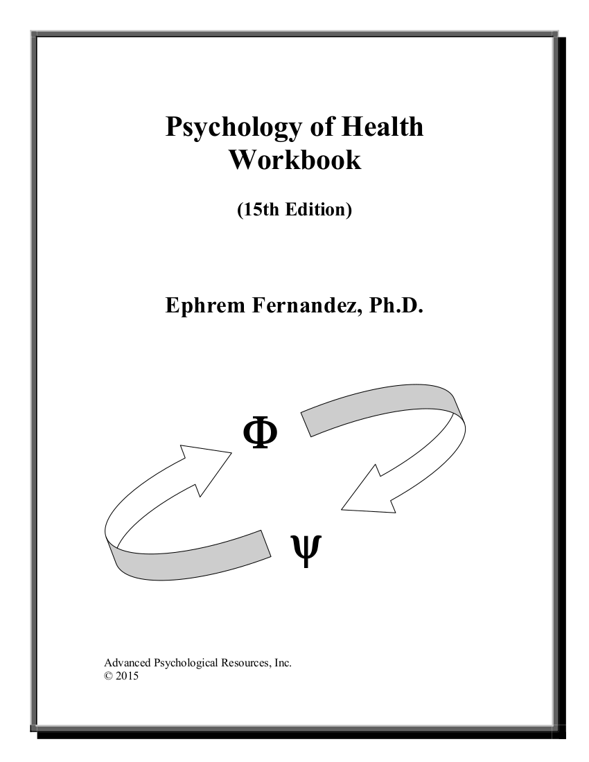 Psychology of Health Workbook, 15th Edition